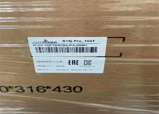 L'Ethernet Asic Bitmain Antmineur S19 pro 3250W BTC a utilisé la machine d'abattage